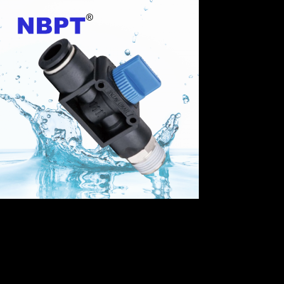 Nbpt Hvsf Straight Pneumatic Air Speed Controller Hand Check Ball Valve Flow Control Ball Valves Exporter